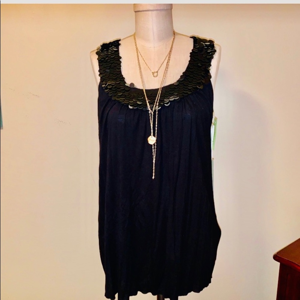 MATTY M sequin blouse